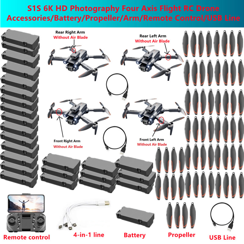 Drone Rc S1S - S1S 6K HD Photography Four Axis
