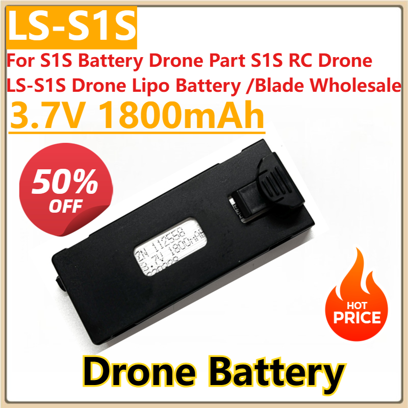 Drone Rc S1S - New 3.7V 1800mAh Replacement Battery for