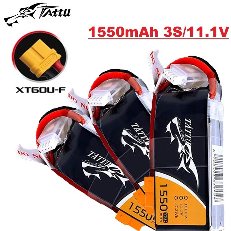 Drone Rc Race - TATTU 3S 11.1V 1550mAh 75C LiPo