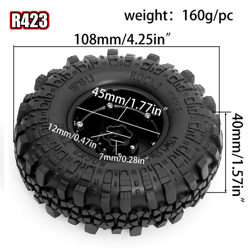 B05C-4PCS Beadlock Wheel Rim T - Rc Rock Crawler review and price