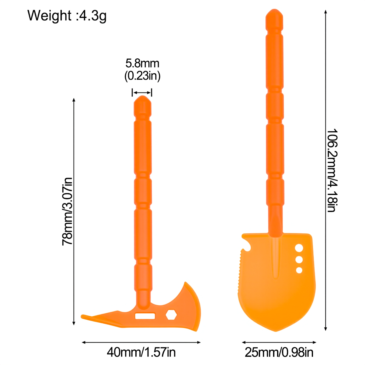 Simulated Plastic Shovel Picka - Rc Rock Crawler review and price