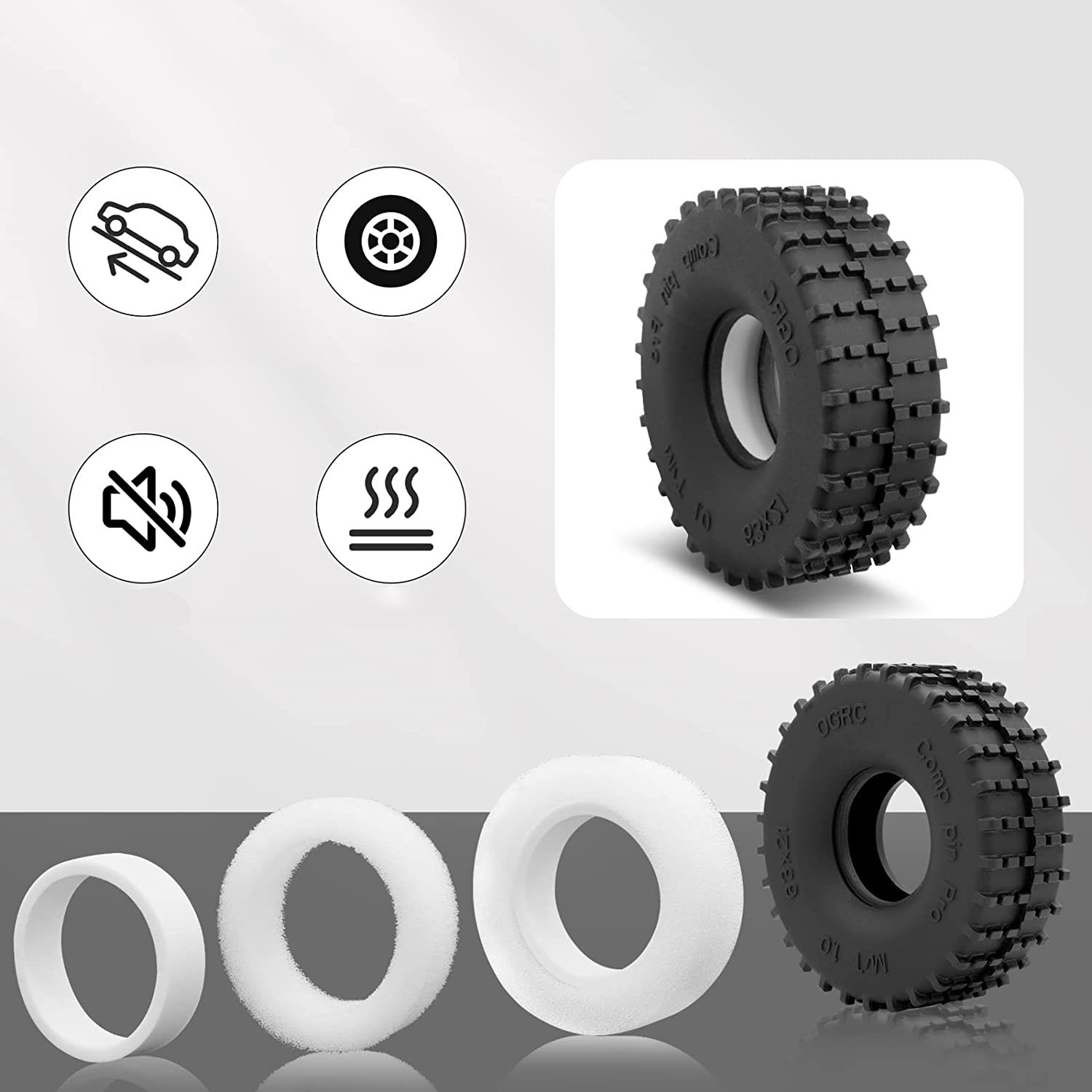 Esilun 1.0 RC Tires Competitio - Rc Rock Crawler review and price