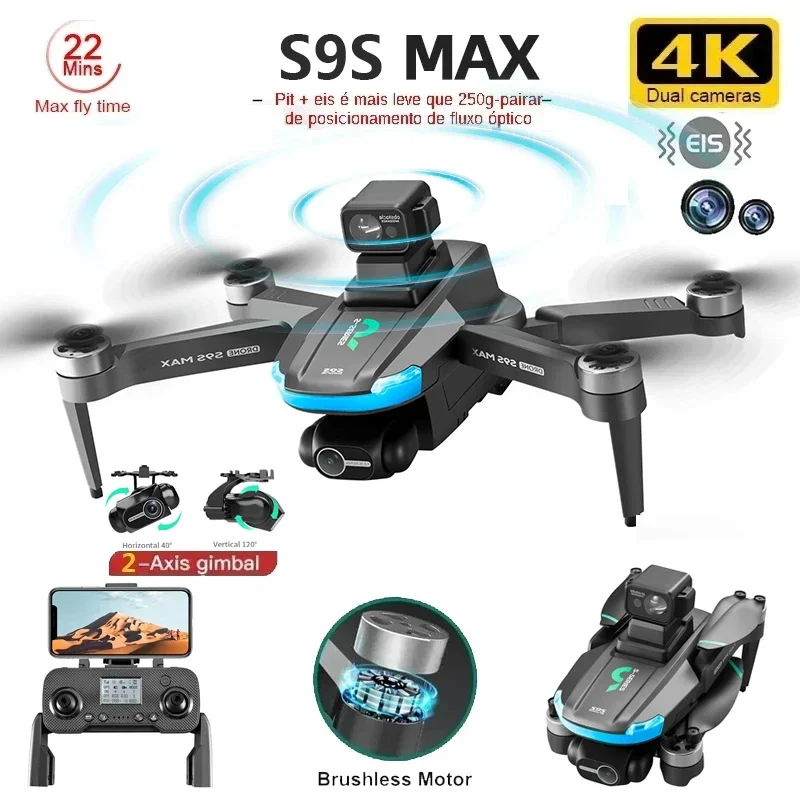 NEW S9S MAX MINI Drone 4K 2-Ax - Gps Module Drone review and price