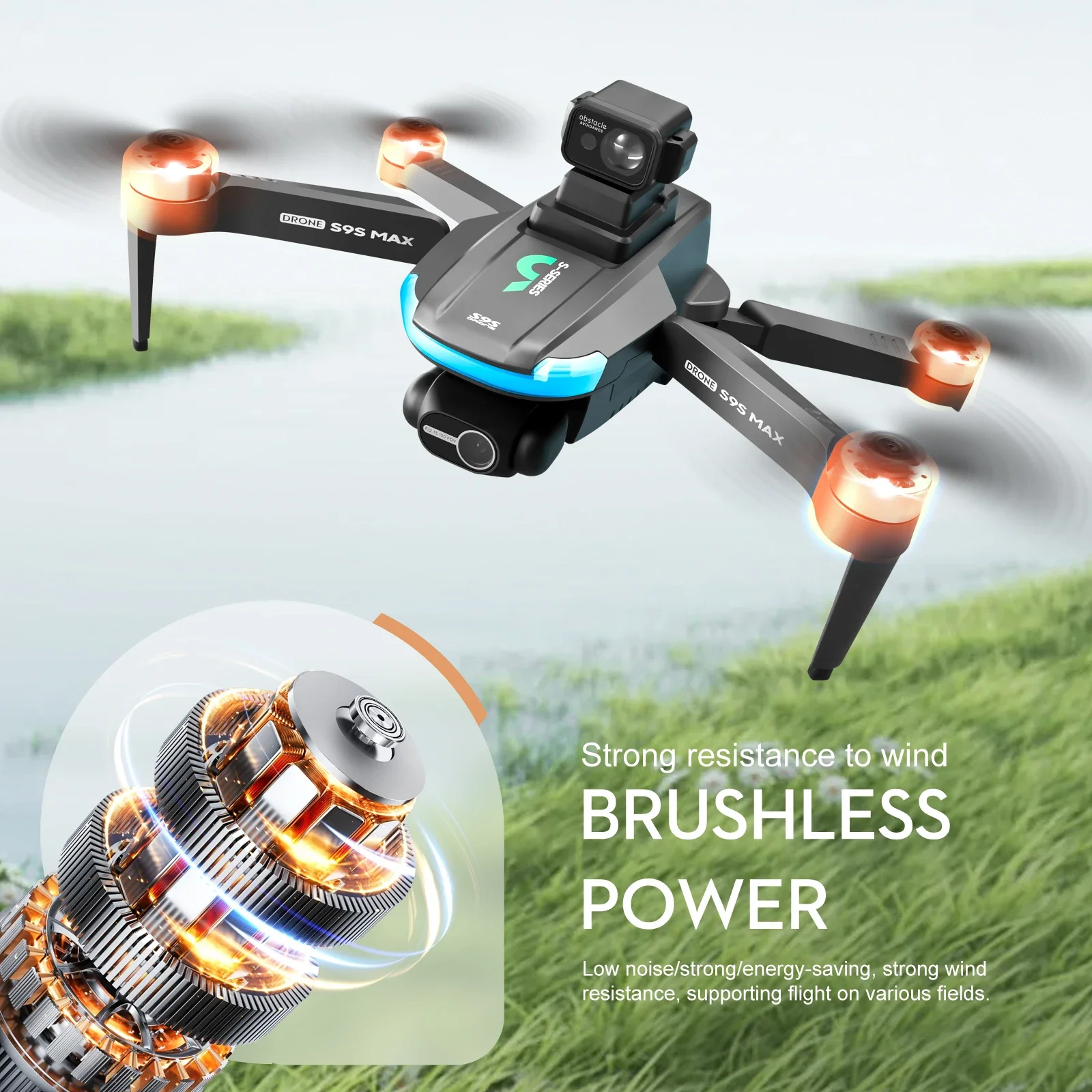 NEW S9S MAX MINI Drone 4K 2-Ax - Gps Module Drone review and price