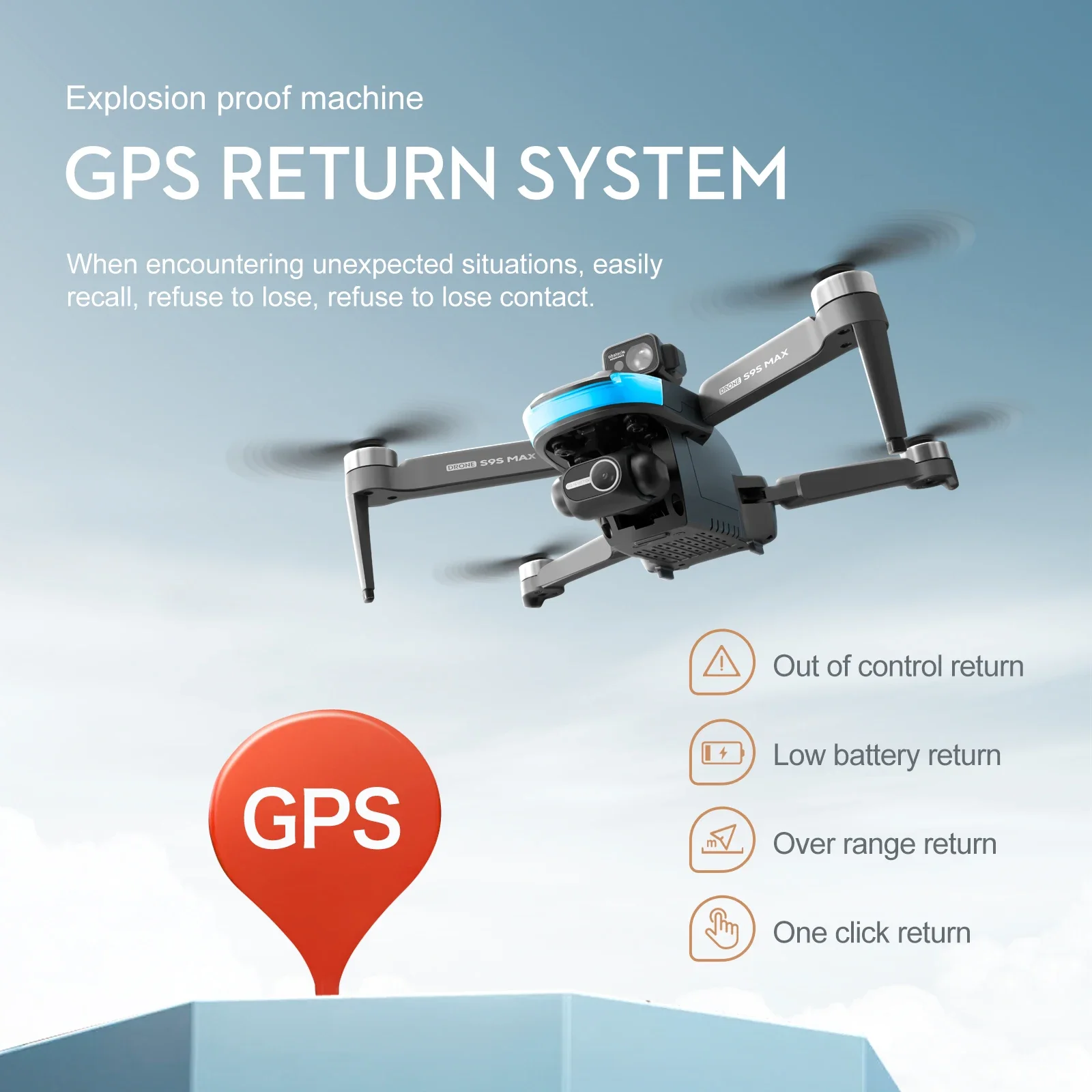NEW S9S MAX MINI Drone 4K 2-Ax - Gps Module Drone review and price