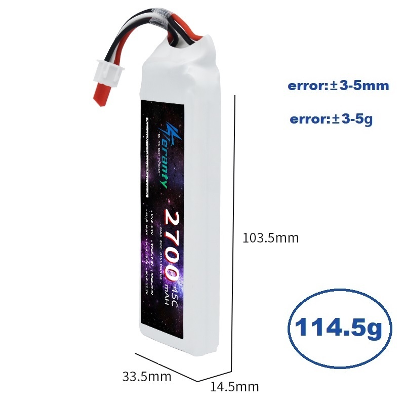 1/3PCS 2S 7.4V Lipo Battery 27 - Drone Rc Race review and price