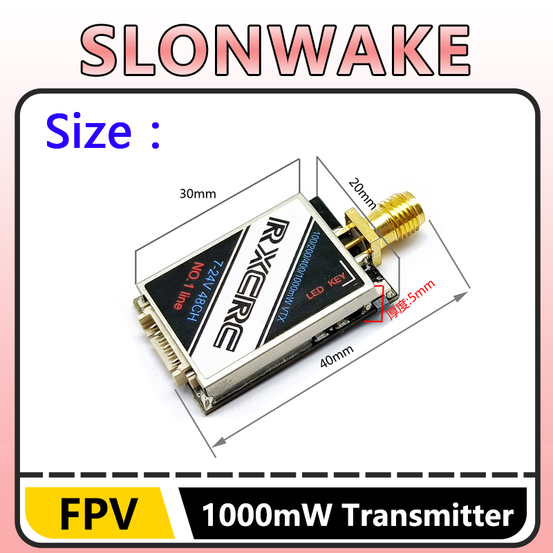 SLONWAKE  5.8G 48CH 1W VTX 100 - Drone Rc Remote review and price