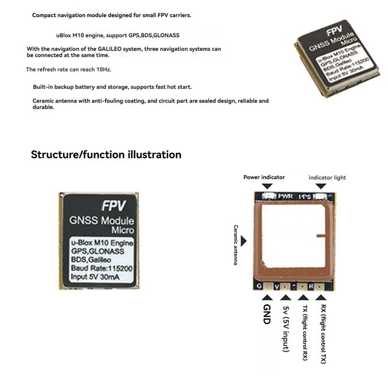 B16C-For RUSHFPV GNSS Micro M1 - Gps Module Drone review and price