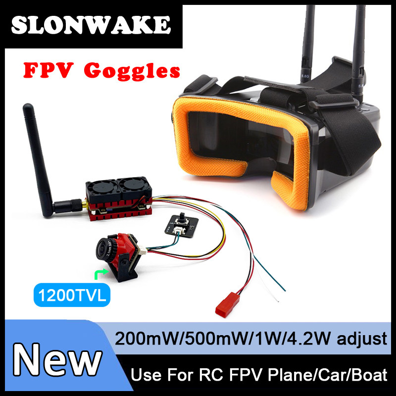 SLONWAKE 5.8G 48CH 4.2W VTX Tr - Fpv Goggles Headset review and price