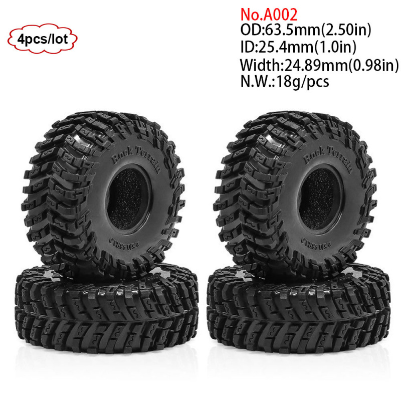 4PCS 1.0inch 57-67mm RC Crawle - Rc Rock Crawler review and price