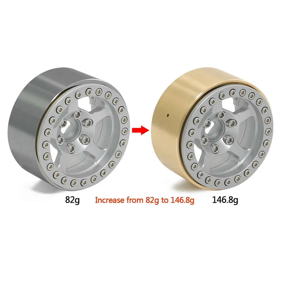 95g Brass 1.9 Inch Beadlock Wh - Rc Rock Crawler review and price